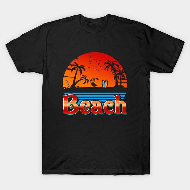 Beach lover T-Shirt by Tonibhardwaj